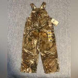 Brand New Kids Real Tree Carhartt Overalls